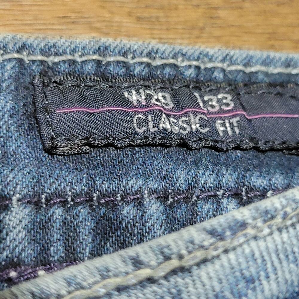Vigoss Classic Denim Boot Cut Jeans w/ Bling Back Pockets - Size W29 L33 - Picture 9 of 10